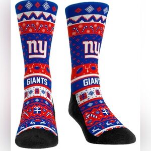 New York Giants Tacky Ugly Sweater Socks Sz. Men’s L/LX 9-13